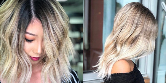 feme cheveux blonds racines apparentes